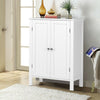 White Sideboard Storage 2 Doors Cupboard Cabinet with 3 Shelf Floor Standing NEW