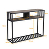 Vintage Tall Console Table Wooden Hallway Entrance Table Portable for Home Use