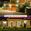 2x 36LED Solar Powered Garden Wall Security Lights Motion Sensor Outdoor Lamp UK