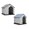 Large Plastic Pet Dog House Kennel Indoor Outdoor Weatherproof Dog Puppy Shelter