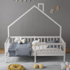 Kids Bed Single Bedstead House Bed Frame Pine Wood Children Bedroom Furniture
