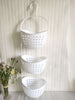 Plastic Bathroom Basket Shower Caddy Hanging Rack Tidy Shelf Organiser Storage