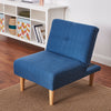 2 Seater Corner Sofa Bed Armchair Recliner Sofabed with Footstool Furniture