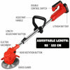 21V Electric Grass Trimmer Weed Eater Edger Lawn Mower Cordless String Trimmer