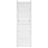 WHITE 4 TIER FOLDING LADDER STORAGE HOME DISPLAY SHELF BEDROOM/BATHROOM