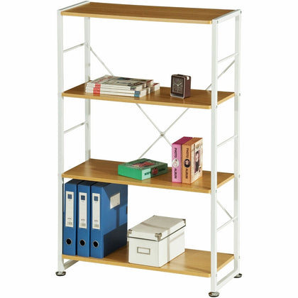 Bookcase with 4 Shelves Storage Furniture for Home Office - Piranha Ballan Oak
