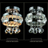 Modern LED Crystal Ceiling Hallway Light Lamp Fitting Pendant Chandelier Chrome