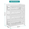 4 Shelves Shoe Cabinet Storage Cupboard Footwear Stand Rack Wooden Unit White