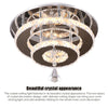 Luxury 36W LED Crystal Ceiling Light Flush Mount Crystal Chandelier Warm White
