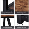 Industrial TV Stand Vintage Retro Unit Storage Media Cabinet Rustic Metal Wood
