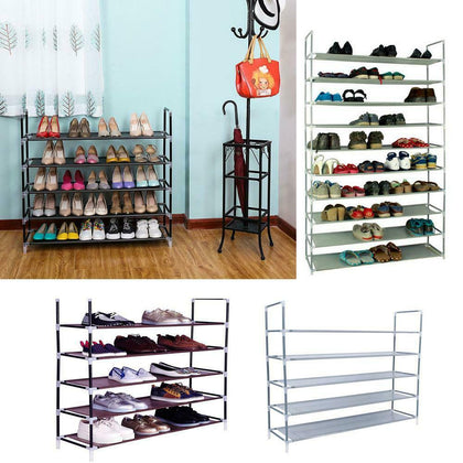 Shoe Rack Stand Storage Organiser Shelf Lightweight Compact Space Save UK