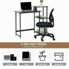 3 Tier Storage Shelves Desk Table with Bookshelf Laptop Table With Steel Frame