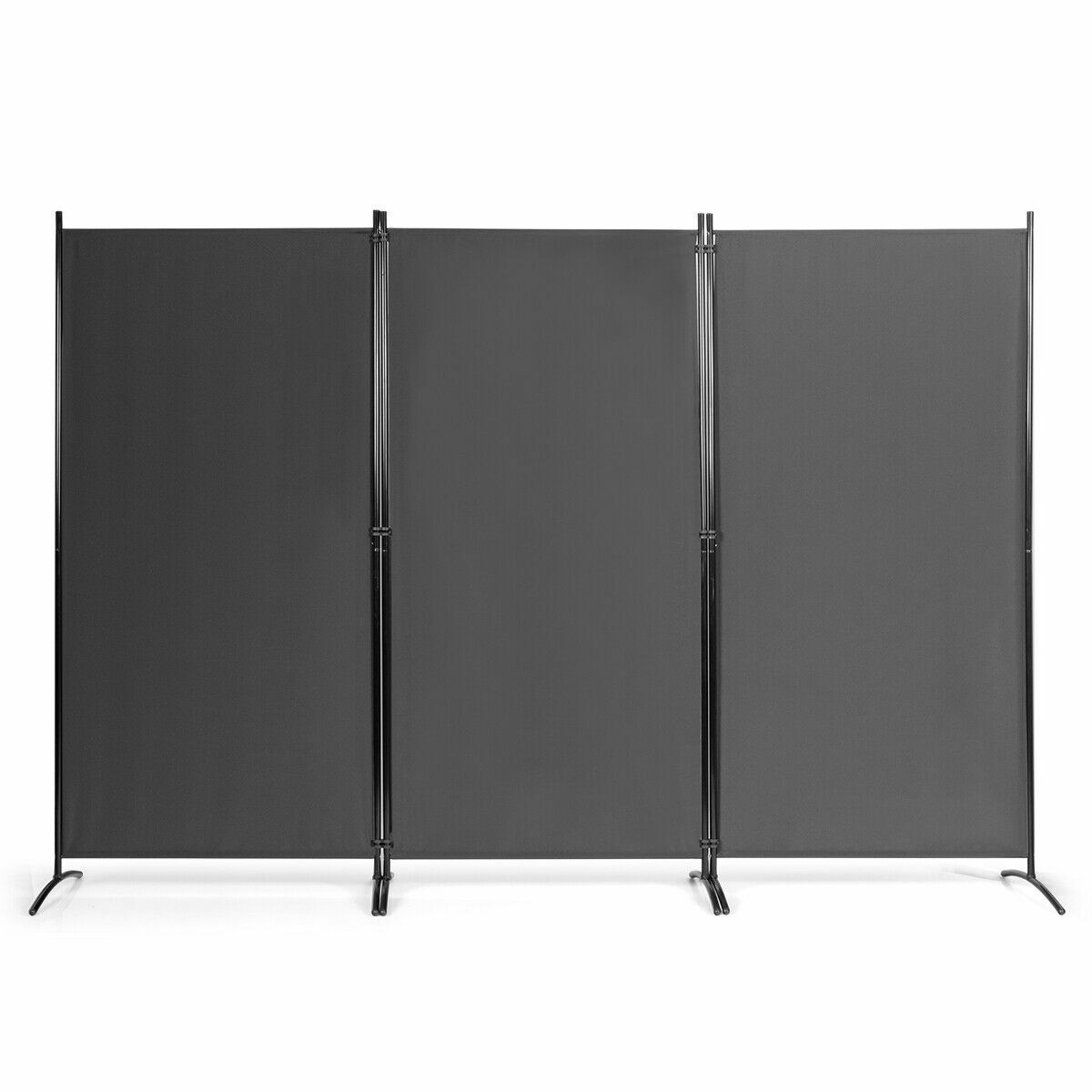 3 Panels Freestanding Room Divider Wall Folding Room Partition Separat ...