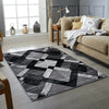 GREY BLACK MODERN DESIGN RUG SOFT LARGE LIVING ROOM FLOOR BEDROOM CARPET RUGS