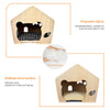 Pet Cat Dog Kennel Indoor Garden Kitten Bed House Shelter Look Through Window UK