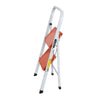 2/3 Step Ladders Portable Compact Folding Metal Ladder Stool Heavy Duty Steel