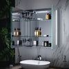 LED Bathroom Mirror Cabinet With Shaver Socket Demister Illluminated Lights IP44