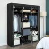 Portable Closet Canvas WardrobeClothes Organiser Storage Shelves Hanging Section