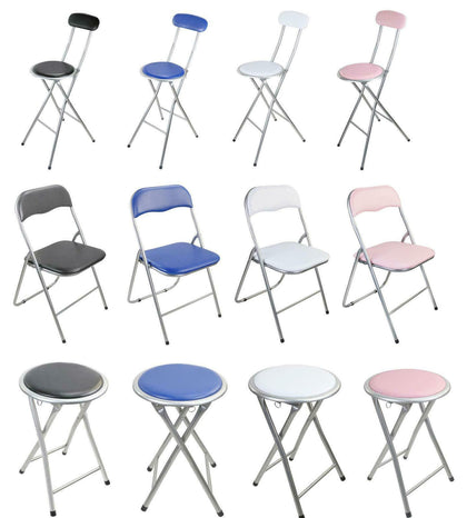 BREAKFAST BAR STOOL FOLDING FOLDABLE PADDED CHAIR SEAT GARDEN PARTY OFFICE EVENT