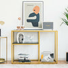3-Tier Metal Console Table Hallway Storage Display Table Sofa Side Table Home