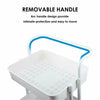 3/4 Tier Kitchen Trolley Cart With Handle Storage Rack Tray Shelf Rolling Wheels