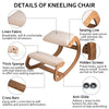 Ergonomic Kneeling Chair Wooden Comfortable Thick Cushion in Fabirc HOT ON SALE