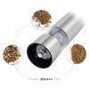 2PCS Electric Salt and Pepper Grinder Set Shaker Mills Adjustable Coarseness Set