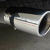 2X 75mm Chrome Stainless Steel tube Car Tail Exhaust Pipe Tip Trim End Muffler
