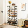 Shoes Cabinet 8 Tier Shoes Rack Wooden Shoe Storage Organizer Shelf Hallway