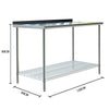 2/3/4/5/6FT Stainless Steel Commercial Kitchen Work Bench Catering Table +Shelf