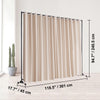 Room Divider Portable Panel Separator Privacy Screen w/ Wheels 118"x94"