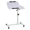 Wheeled Adjustable Portable Laptop Table Stand Breakfast Sofa Bed Notebook Desk