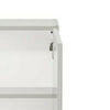 Modern White Gloss Bathroom Wall Hung Storage Cabinet Door Unit Soft Close Twist