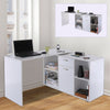 Dual-use Adjustable Large L-Shaped Computer Desk Laptop Workstation Flatwall