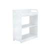 White Floating Wall Mount Bathroom Storage Rack Display Shelf Shower Caddy Unit