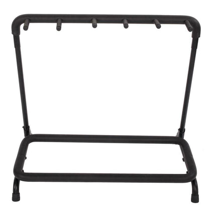 Glarry 5 Way Guitar Rack Padded Holder Stand Electric Acoustic Bass Guitar Black