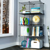6/8 Cube Wire Grid Storage Shelf Rack DIY Bookcase Display Cabinet Shelving Unit