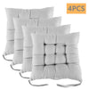 4 Pack Soft Chair Seat Pads Garden Outdoor Furniture Dining Patio Tie On Cushion