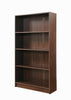 4 Tier Bookcase Tall Display Shelving Storage Unit Wood Furniture Walnut