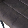 2* Brown/Grey Faux Leather/PU Dining Chairs Armchairs Padded Office Dining Room