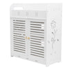 Bathroom Cabinet Double Door Wall Mounted Storage Unit Shelf Organizer Home UK
