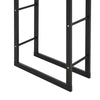 100cm Metal Firewood Log Holder Rack Elevated Design, Base Side Rails