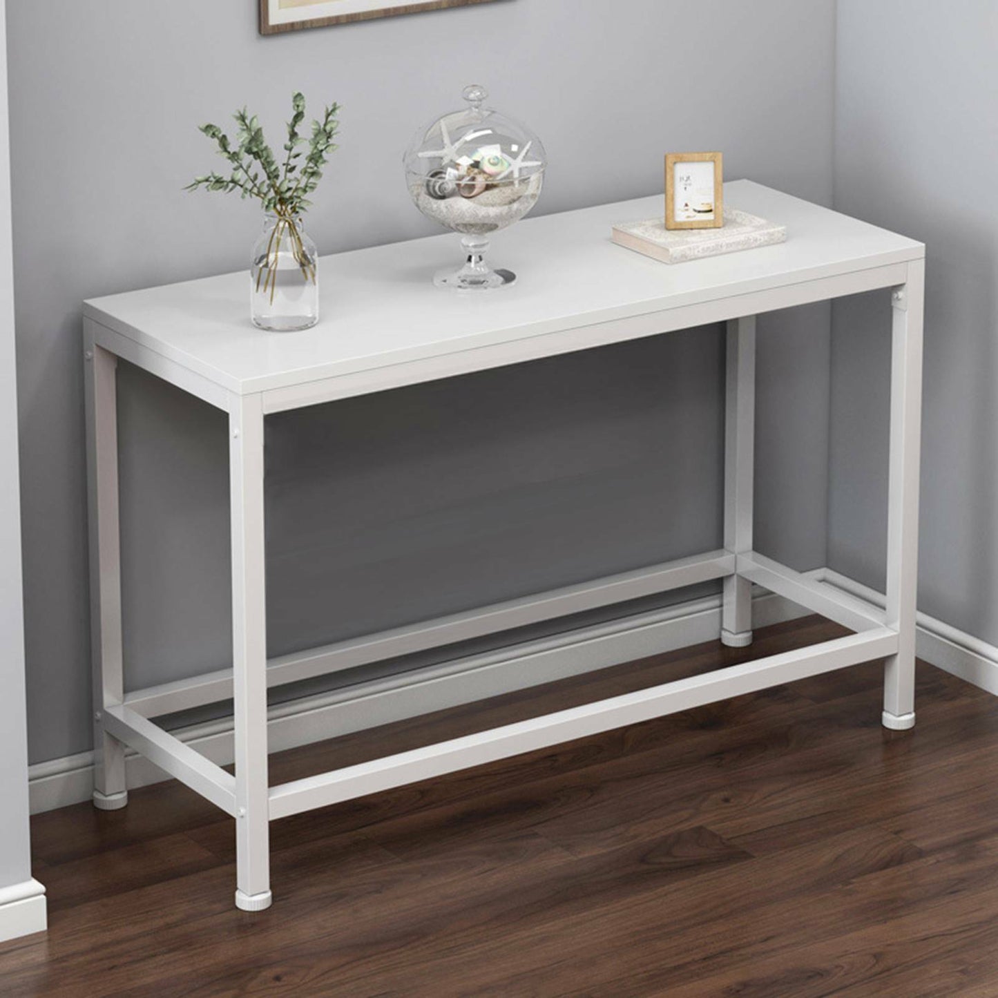End Table Shelf Console Table Side Storage Wooden Hall Desk Living Room Hallway