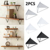 2Pcs Durable Hairpin Industrial Wall Shelf Support Bracket Metal Prism Mount UK