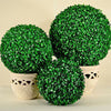 2 Large 28cm Artificial Topiary Ball Boxwood Pot Plant Garden Wedding Party Ball