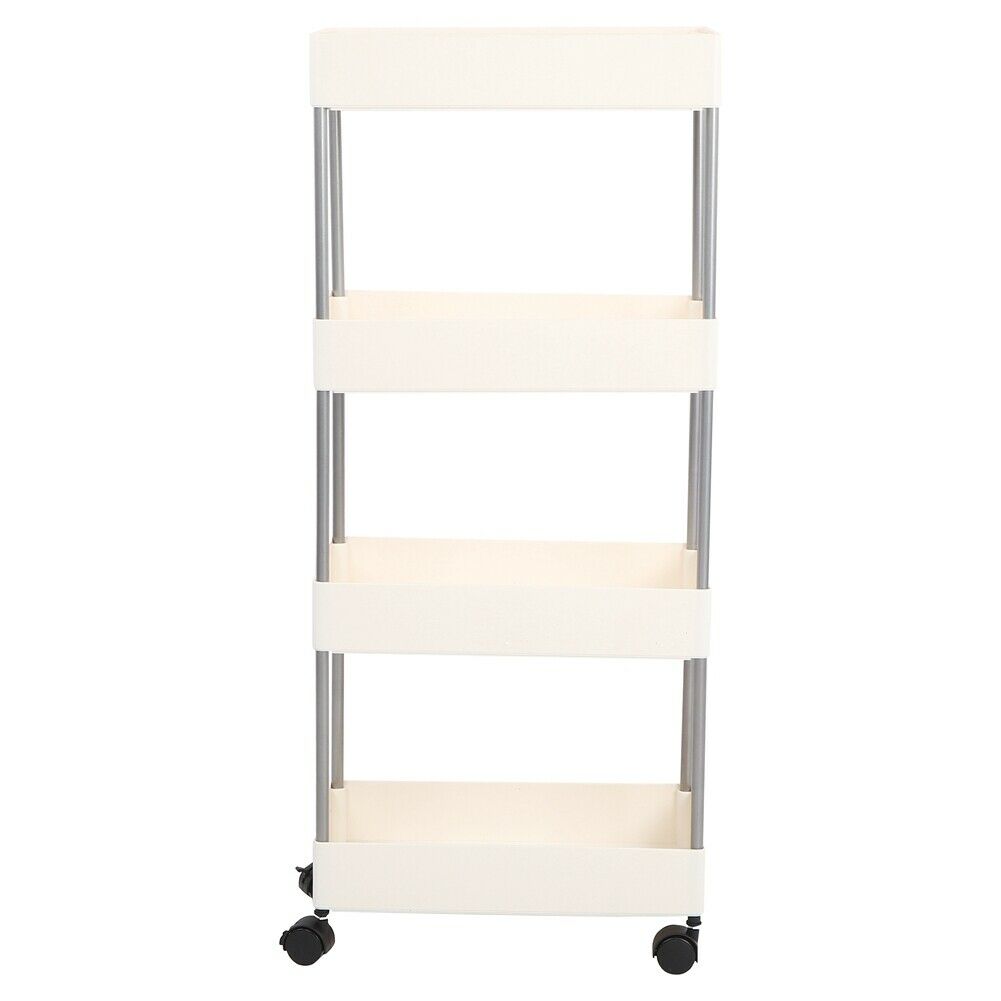 Slim Slide Out Kitchen Trolley Rack Holder Storage Shelf Organiser Mobile Stand