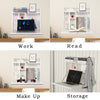 Home Wall Mounted Table Folding Computer Desk Floating Storage Workstation White