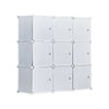 DIY Wardrobe Closet Storage Cube Cabinet Clothes Shelf 9 Cube Organiser Rack UK