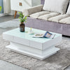 Coffee Table 2 Storage Drawers Tea Side End Table Living Room Furniture White UK