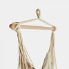Beige Hanging Swinging Chair Garden Patio Furniture Hammock ED